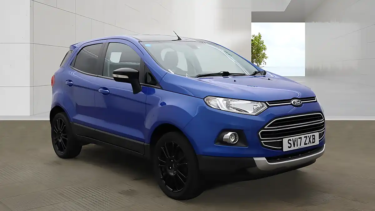 Used 2017 Ford Ecosport Titanium S Blue - Front View