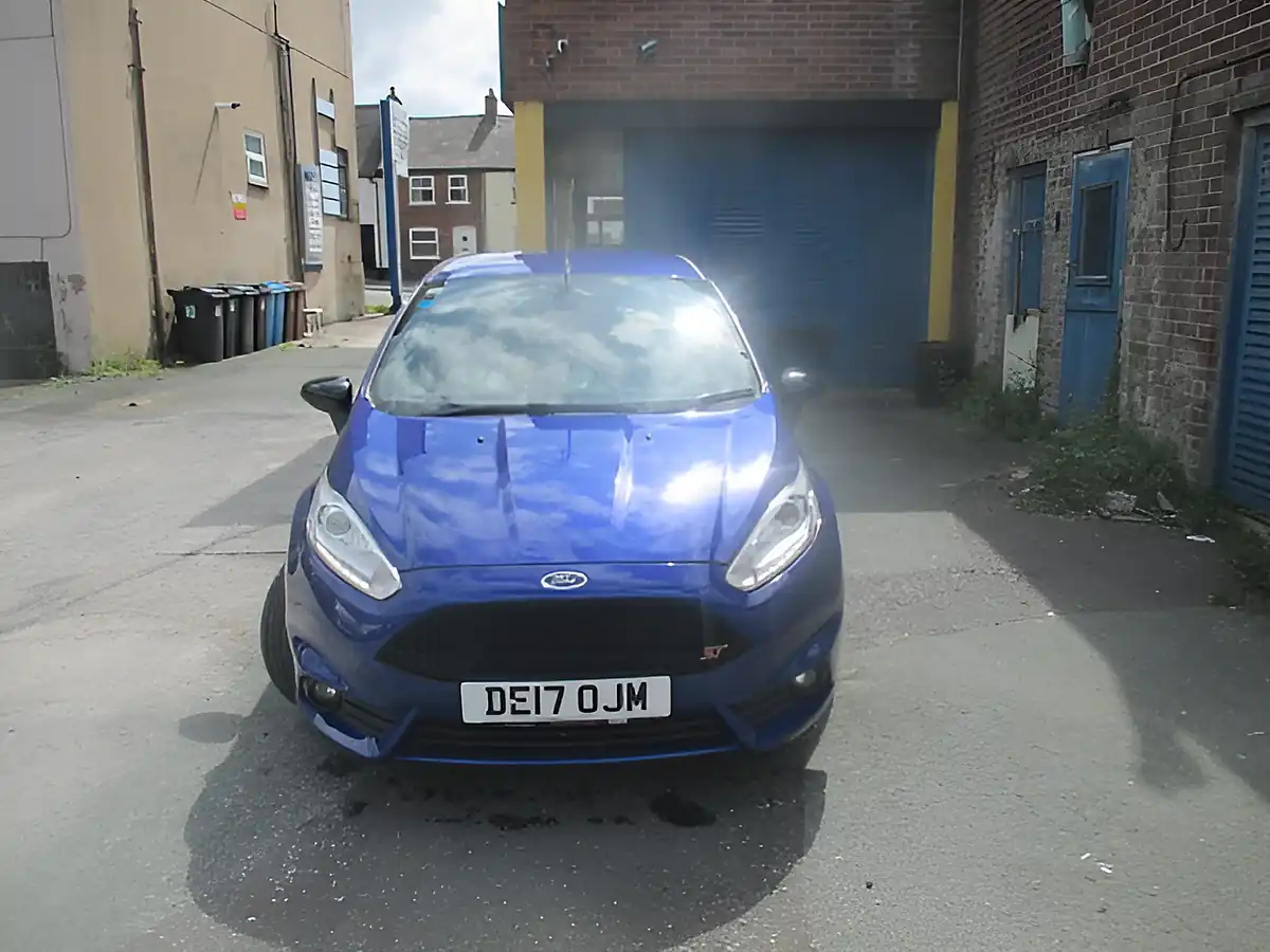Used 2017 Ford Fiesta ST-3 Blue - Front View
