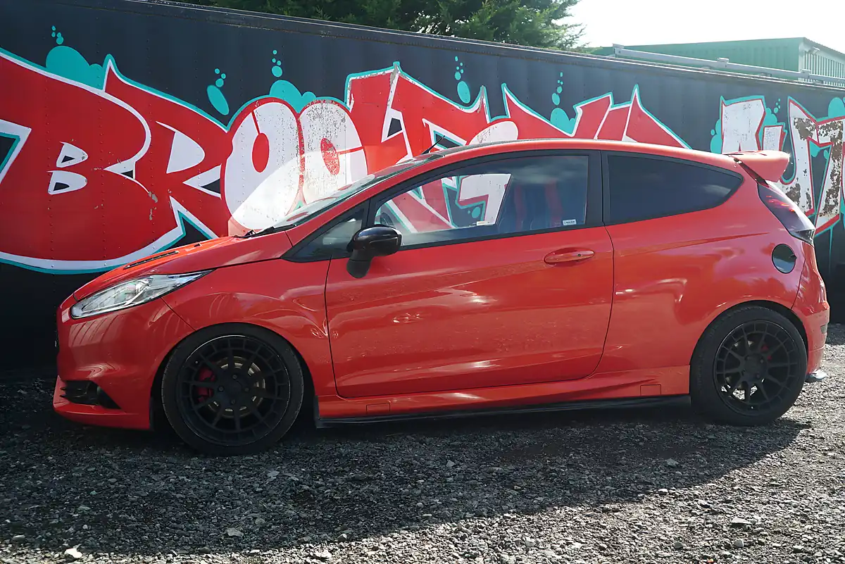 Used 2017 Ford Fiesta ST-3 Orange - Interior and Exterior details 9