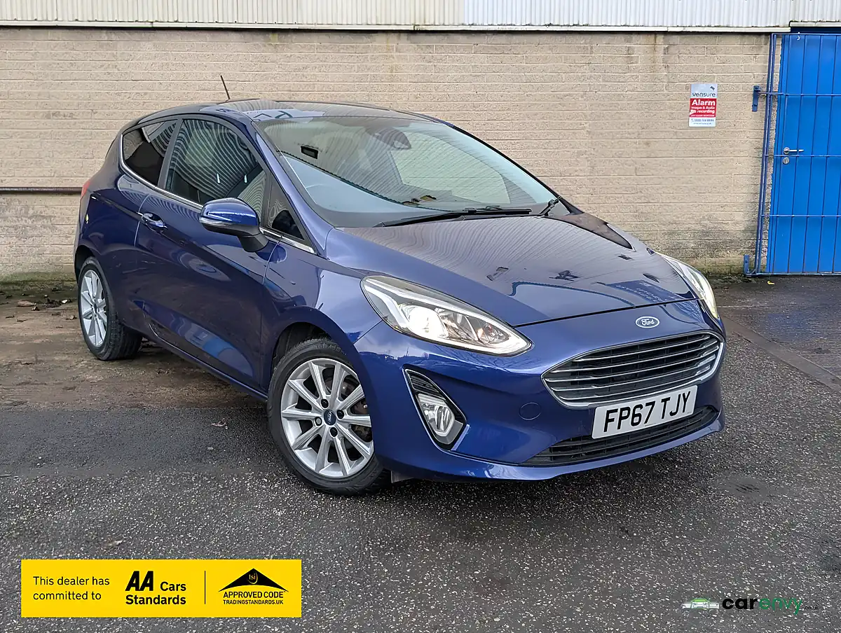 Used 2017 Ford Fiesta Titanium Blue - Front View