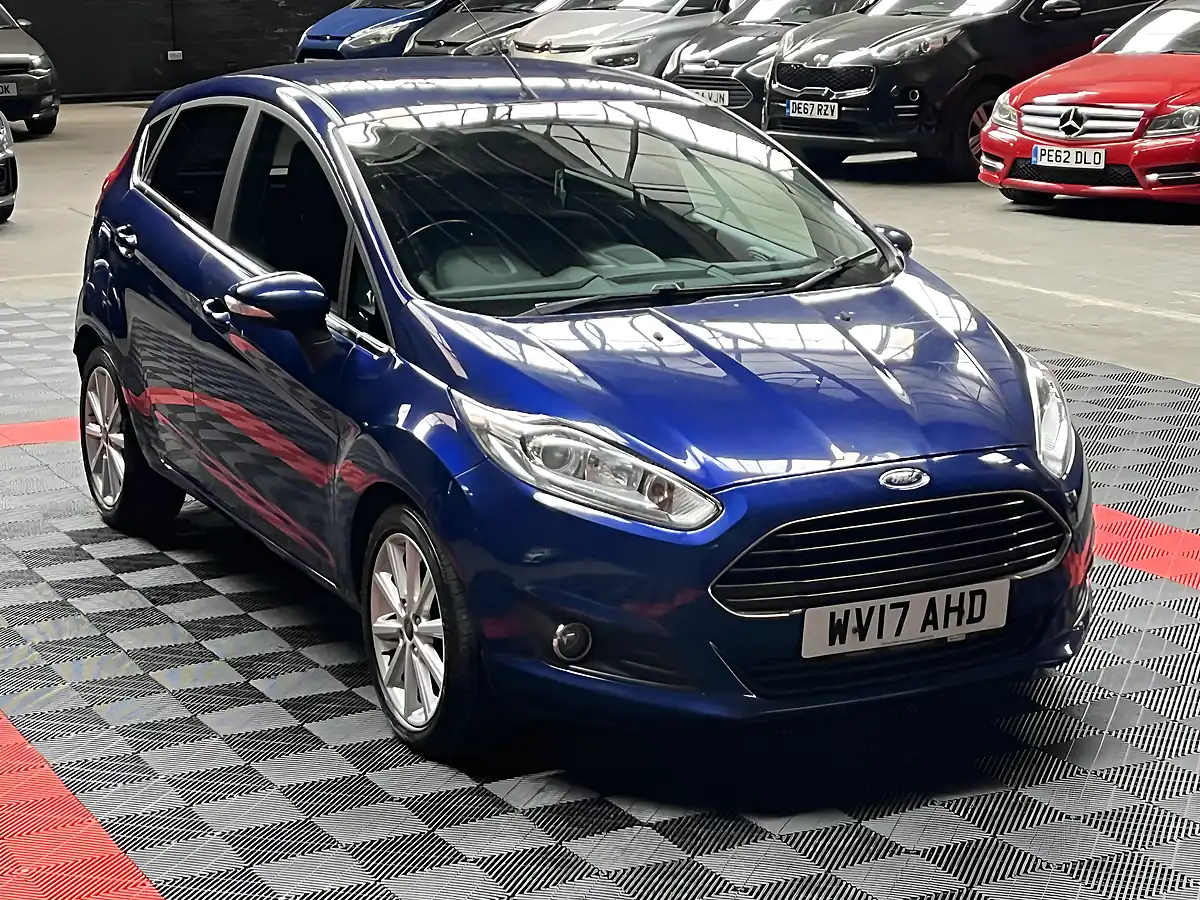 Used 2017 Ford Fiesta Titanium Blue - Front View