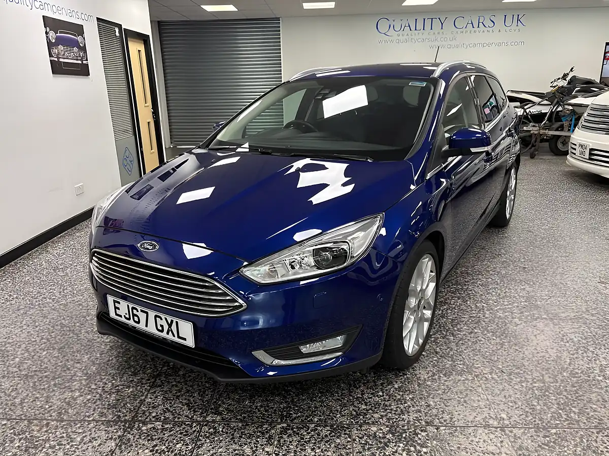 Used 2017 Ford Focus Titanium X Deep Impact Blue - Interior and Exterior details 10