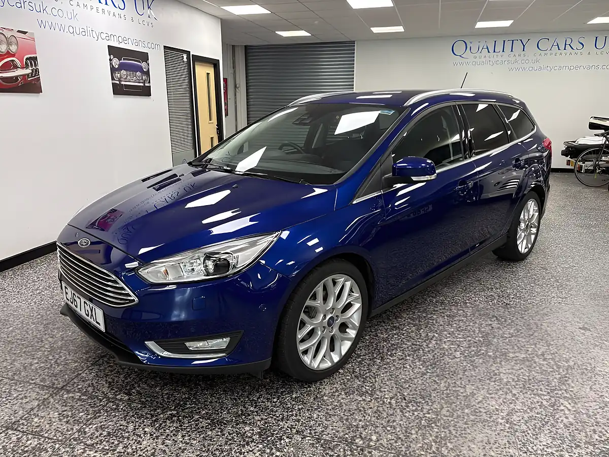 Used 2017 Ford Focus Titanium X Deep Impact Blue - Interior and Exterior details 9