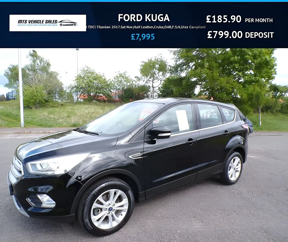Used 2017 Ford Kuga Titanium Black - Front View