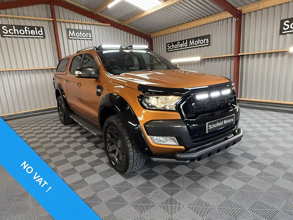 Used 2017 Ford Ranger Wildtrak Orange - Front View