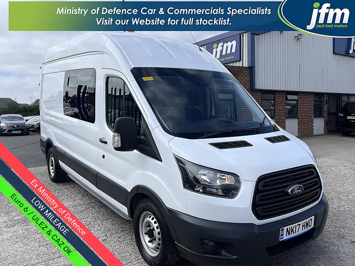 Used 2017 Ford Transit 350 L3H3 Panel/Workshop Van White - Front View