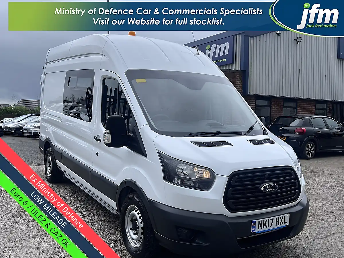 Used 2017 Ford Transit 350 Lwb High Roof Frozen White - Front View
