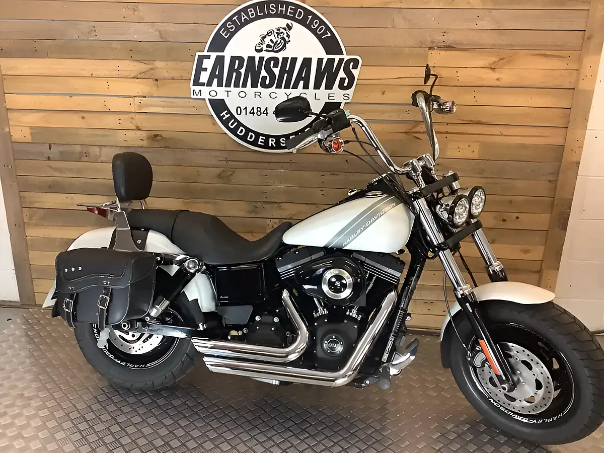 Used 2017 Harley-Davidson Dyna Fat Bob White - Front View