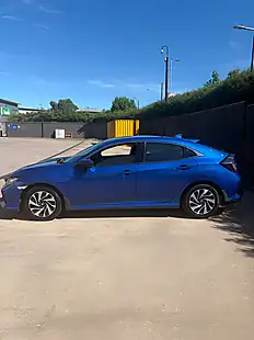 Used 2017 Honda Civic Se Blue - Interior and Exterior details 12