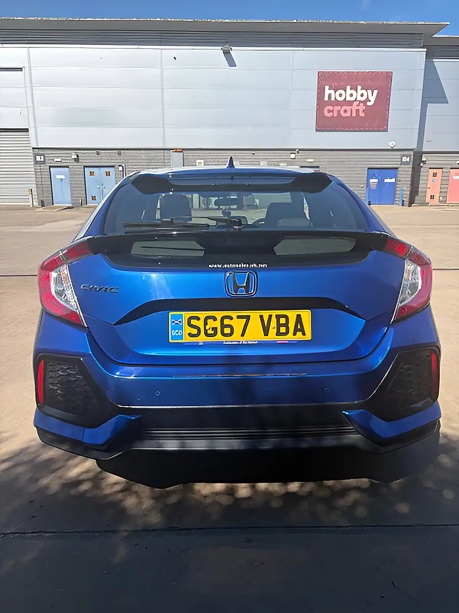 Used 2017 Honda Civic Se Blue - Interior and Exterior details 17