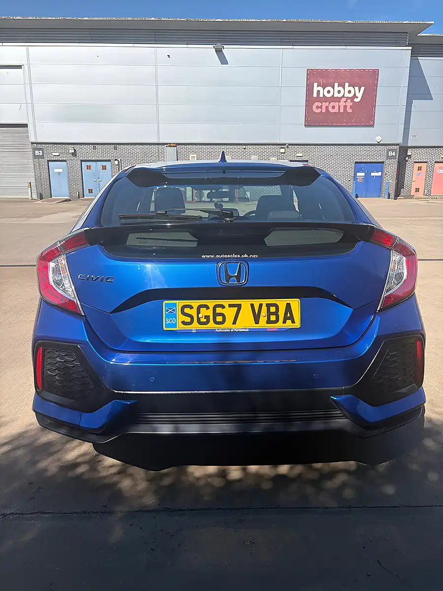 Used 2017 Honda Civic Se Blue - Interior and Exterior details 20