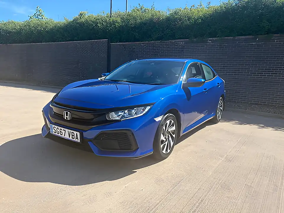 Used 2017 Honda Civic Se Blue - Interior and Exterior details 4