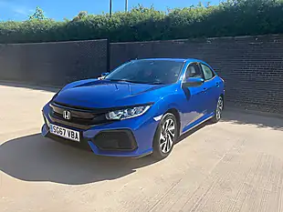Used 2017 Honda Civic Se Blue - Interior and Exterior details 5
