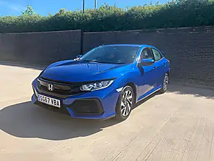 Used 2017 Honda Civic Se Blue - Interior and Exterior details 6