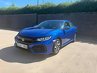 Used 2017 Honda Civic Se Blue - Interior and Exterior details 7