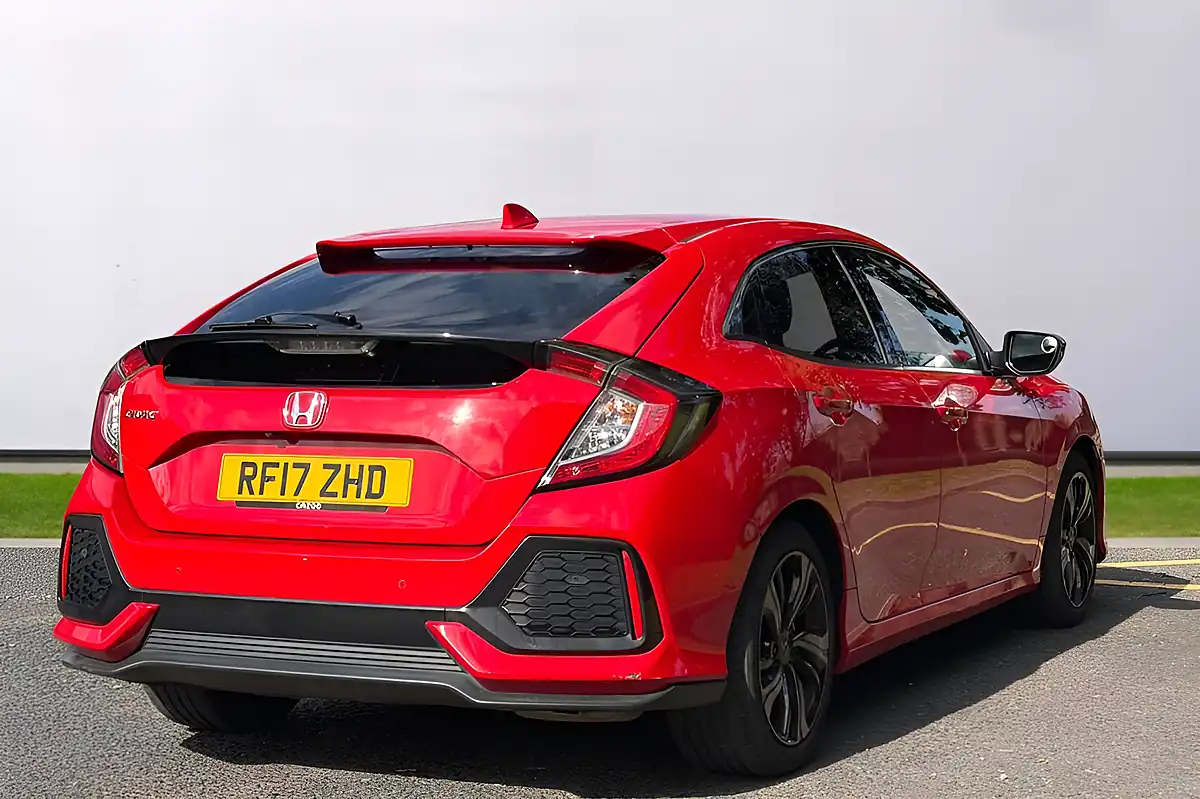 Used 2017 Honda Civic Sr Red - Interior and Exterior details 5