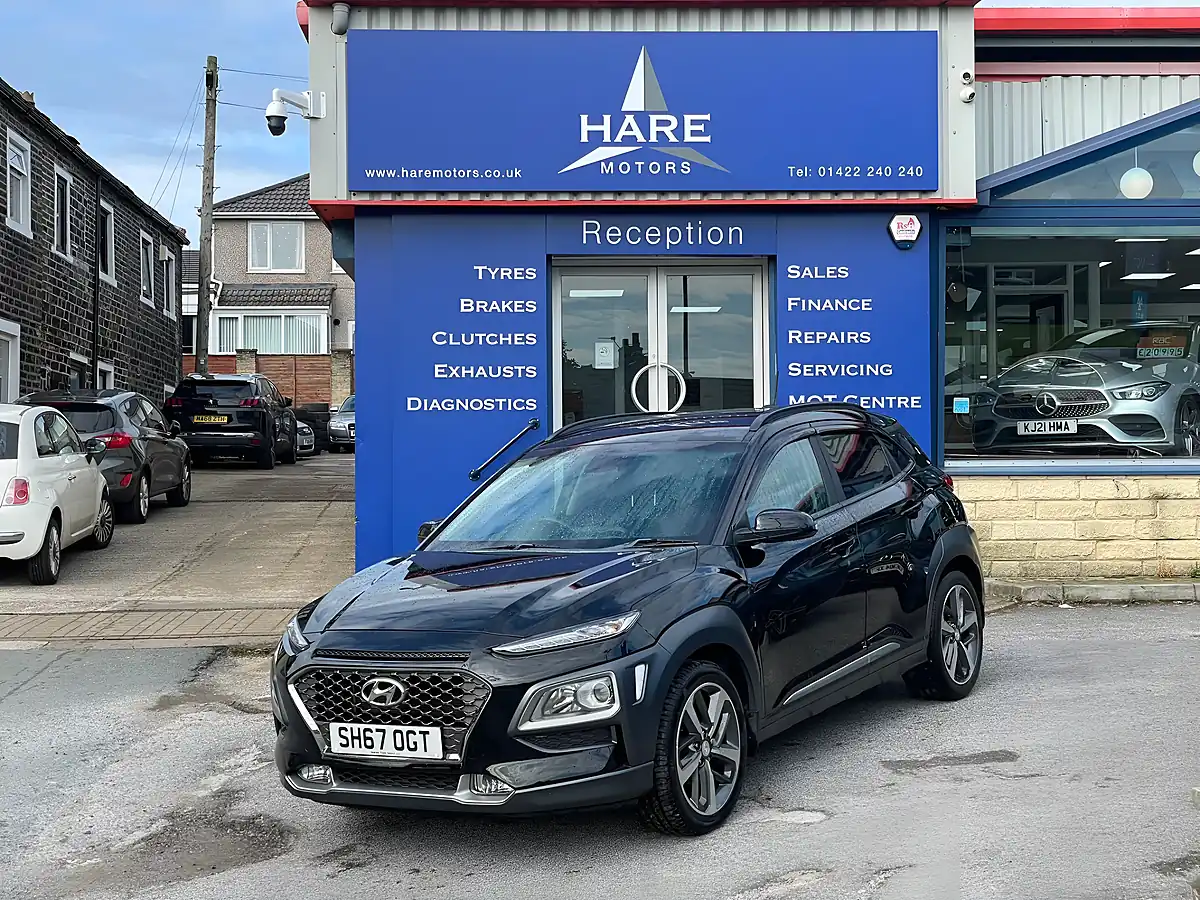 Used 2017 Hyundai Kona Blue Drive Premium Black - Front View
