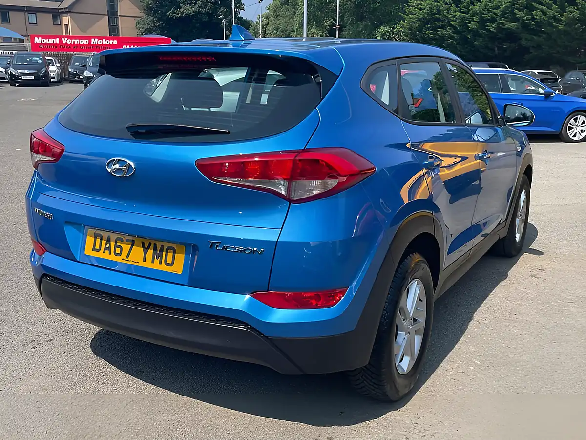 Used 2017 Hyundai Tucson Blue Drive S Blue - Interior and Exterior details 6