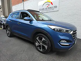 Used 2017 Hyundai Tucson Premium Se Blue - Interior and Exterior details 5