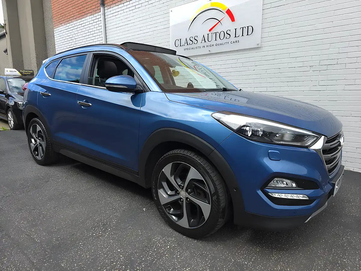 Used 2017 Hyundai Tucson Premium Se Blue - Interior and Exterior details 5