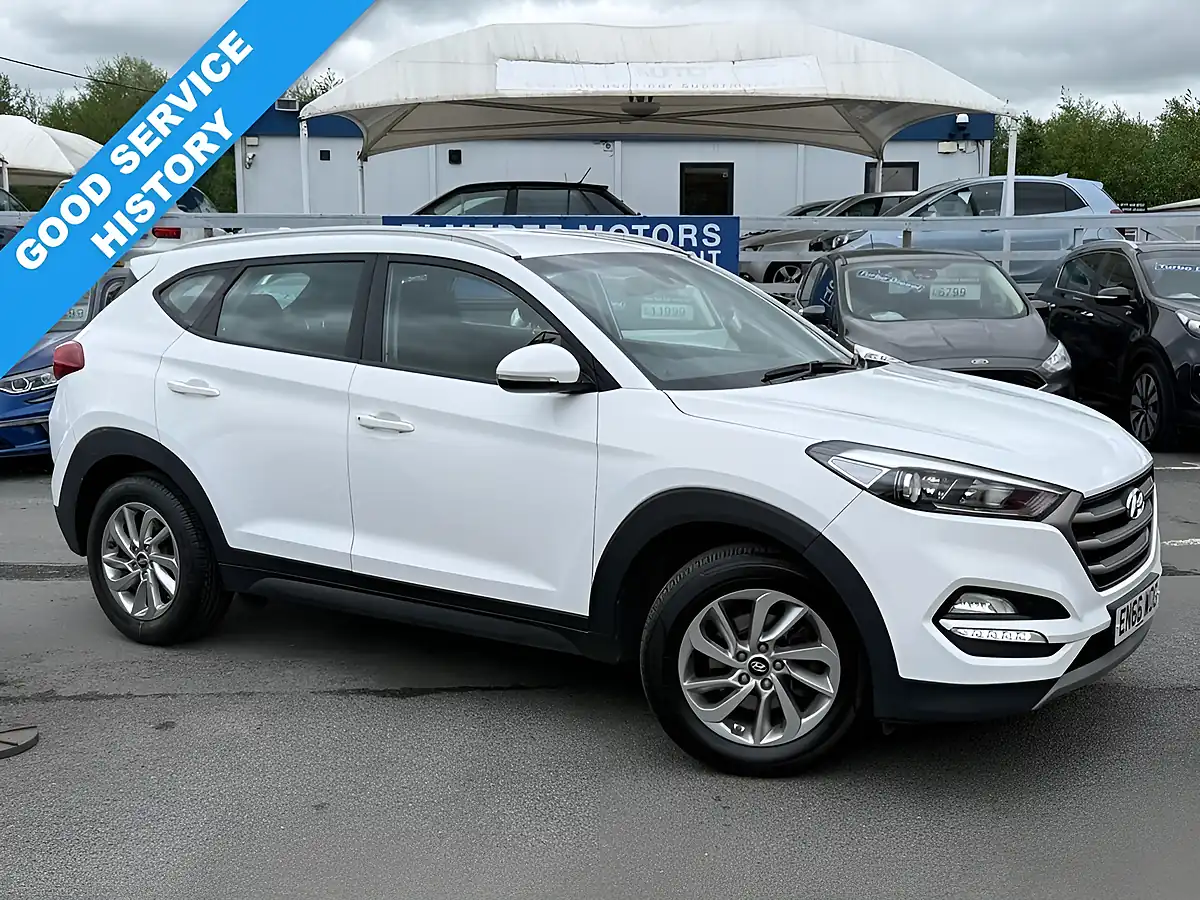 Used 2017 Hyundai Tucson Se Edition White - Front View