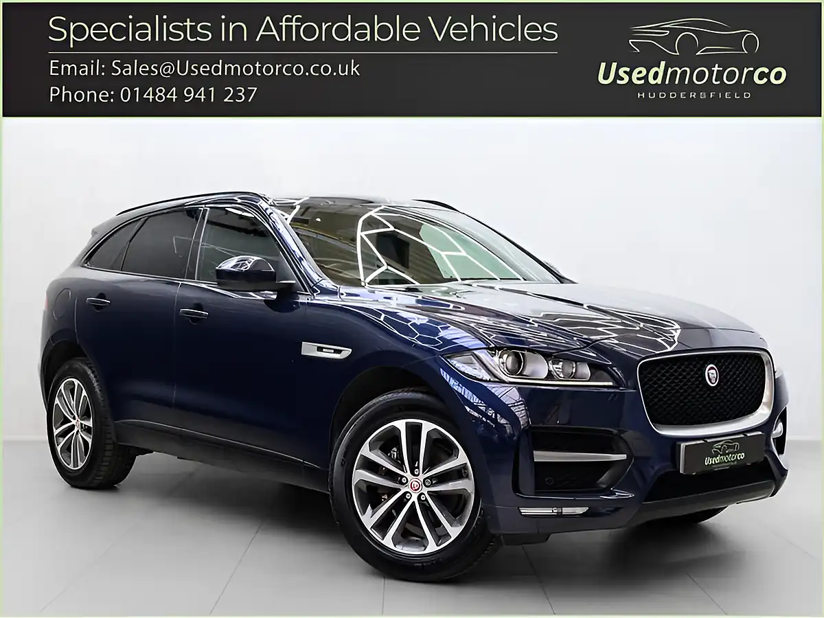 Used 2017 Jaguar F-Pace R-Sport Blue - Front View