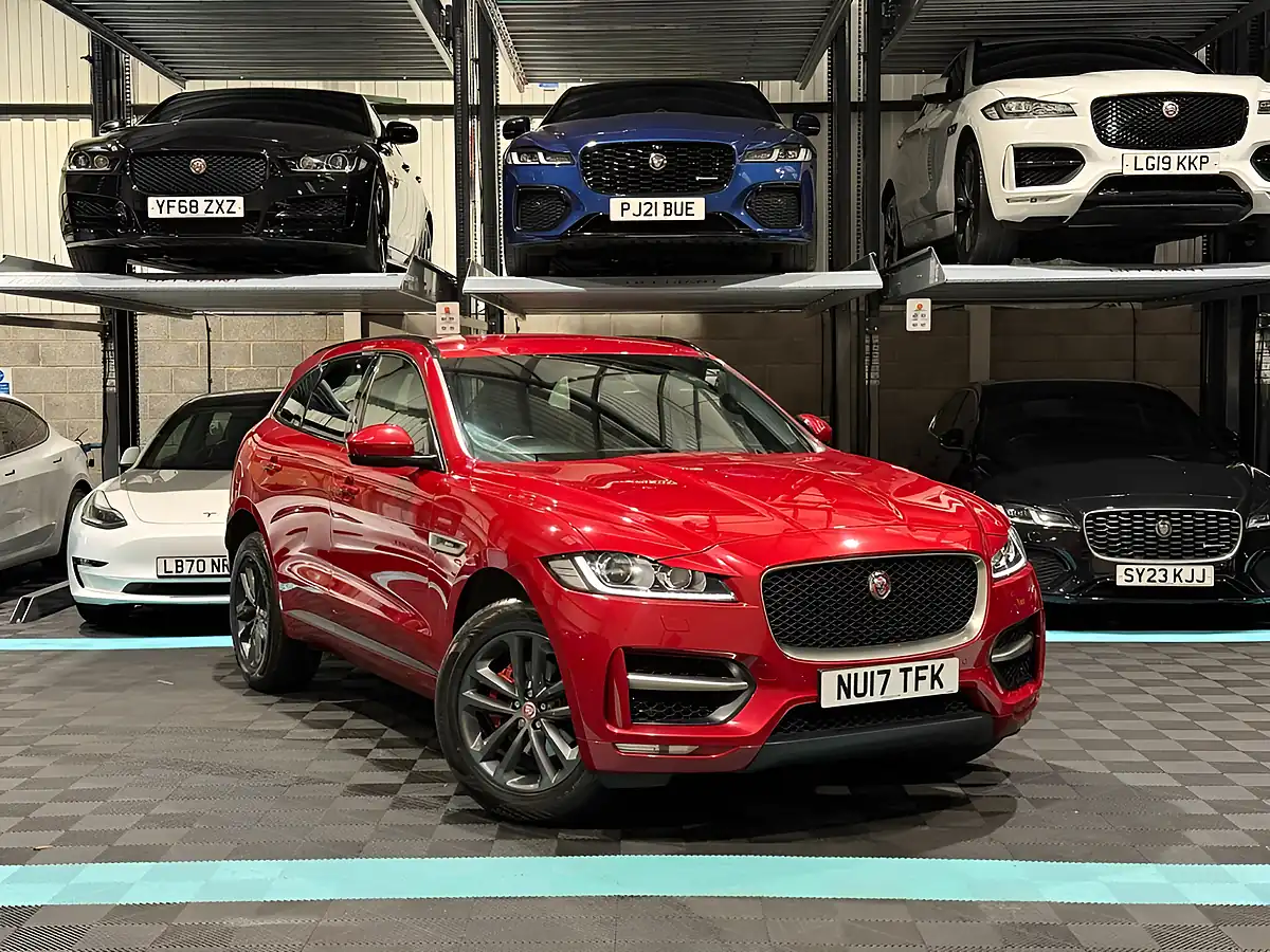 Used 2017 Jaguar F-Pace R-Sport Red - Front View