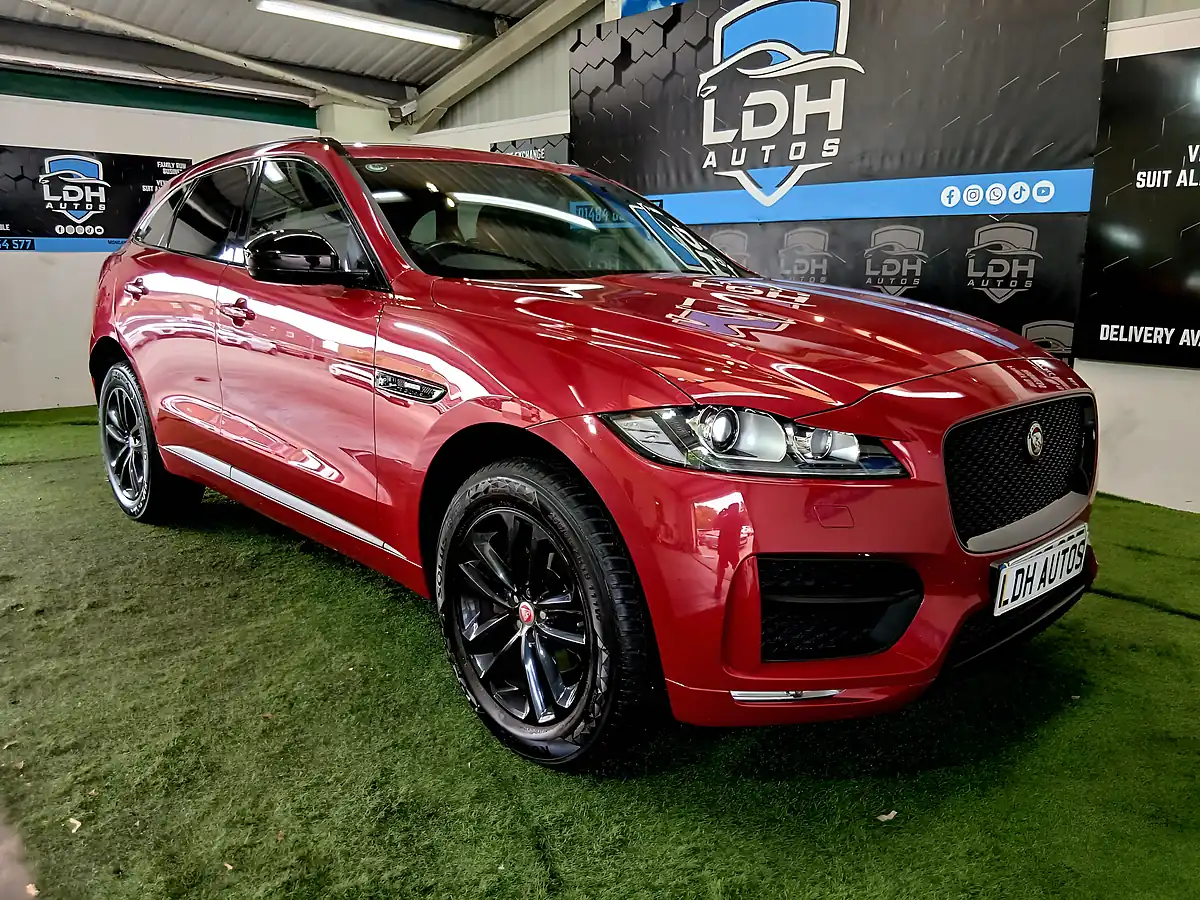 Used 2017 Jaguar F-Pace R-Sport Red - Front View