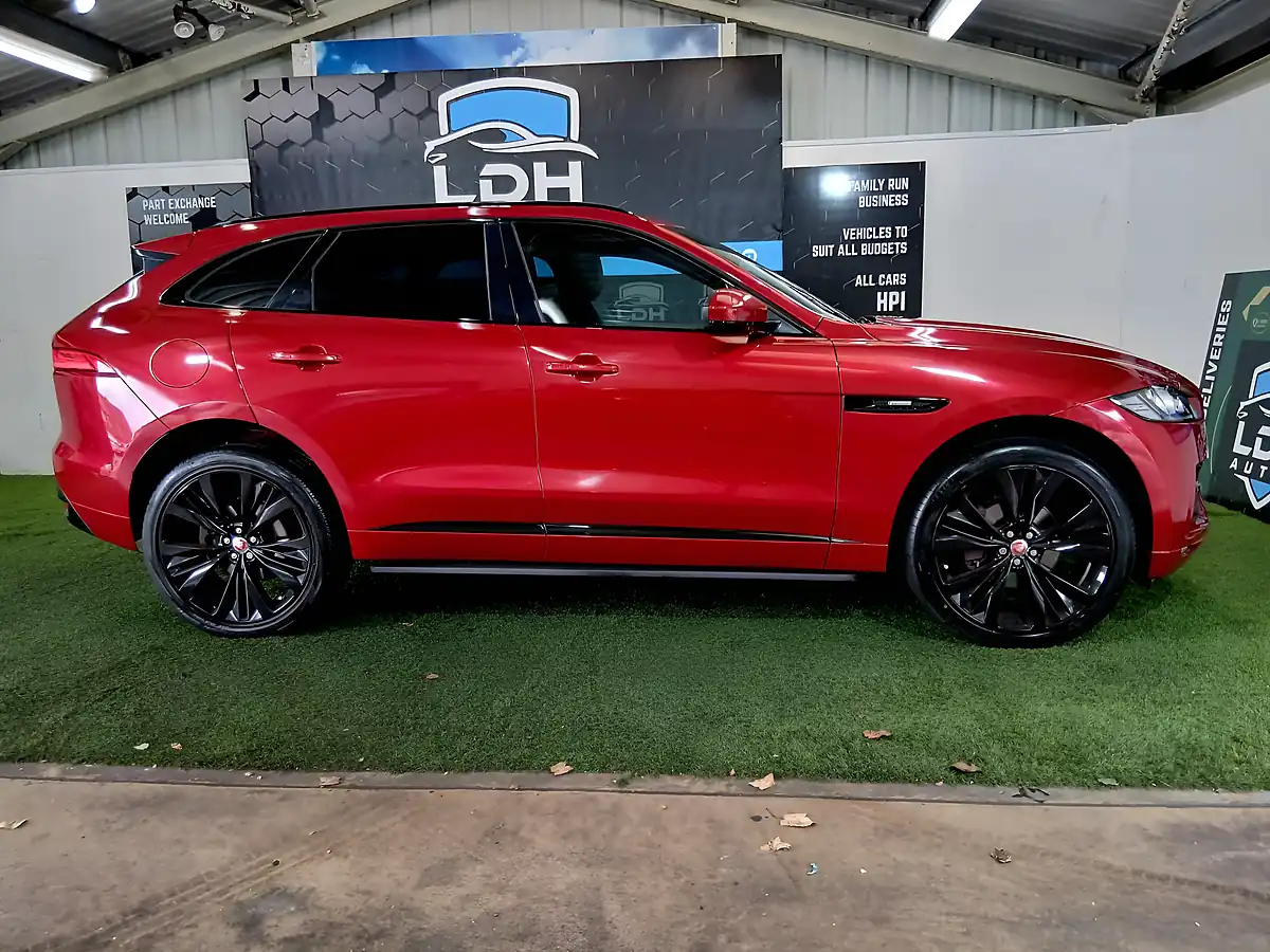 Used 2017 Jaguar F-Pace R-Sport Red - Interior and Exterior details 2