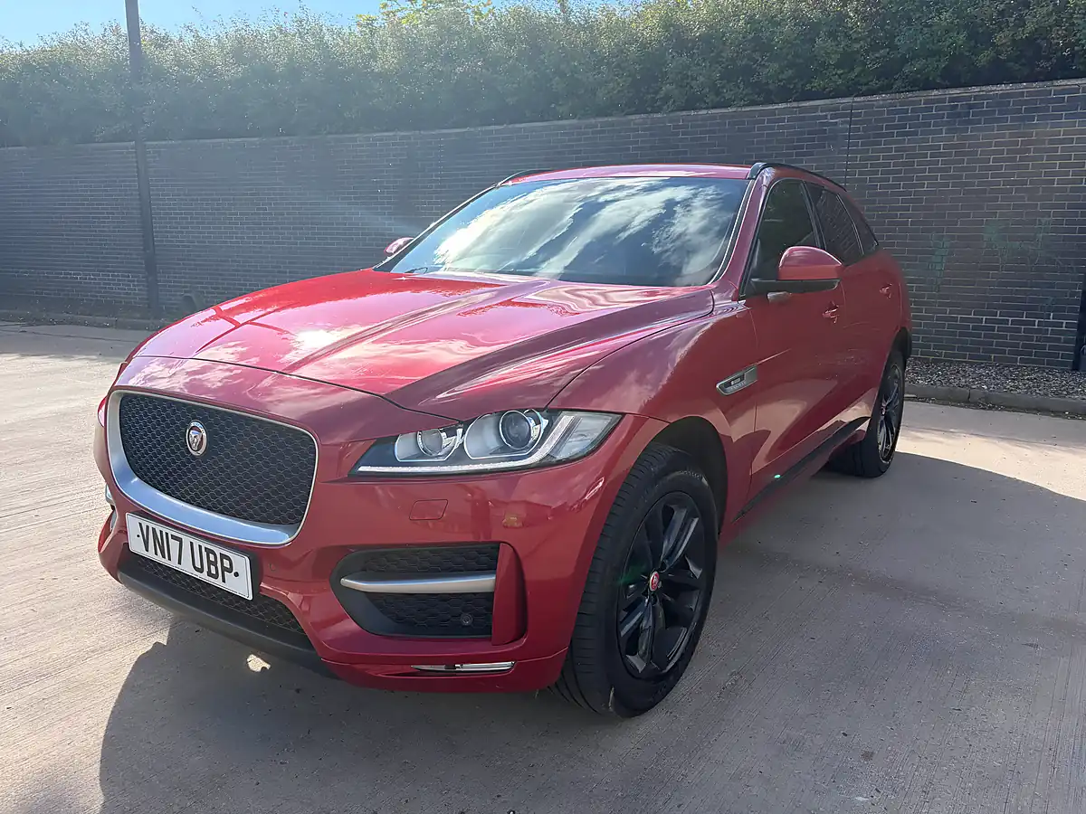 Used 2017 Jaguar F-Pace R-Sport Red - Front View