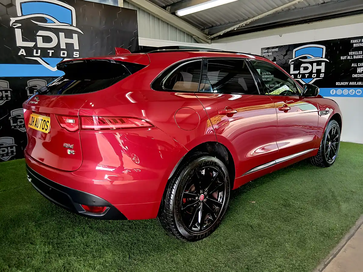 Used 2017 Jaguar F-Pace R-Sport Red - Interior and Exterior details 3