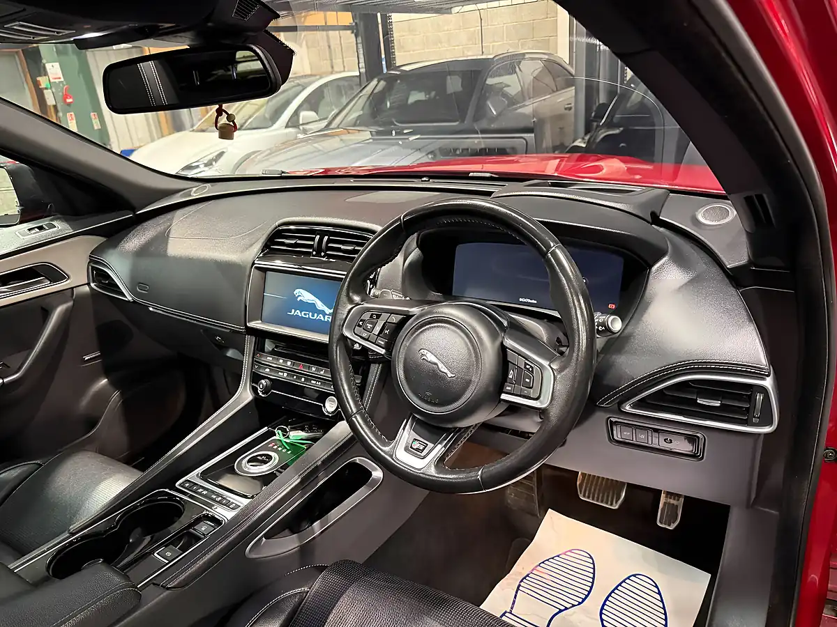 Used 2017 Jaguar F-Pace S Red - Interior and Exterior details 12