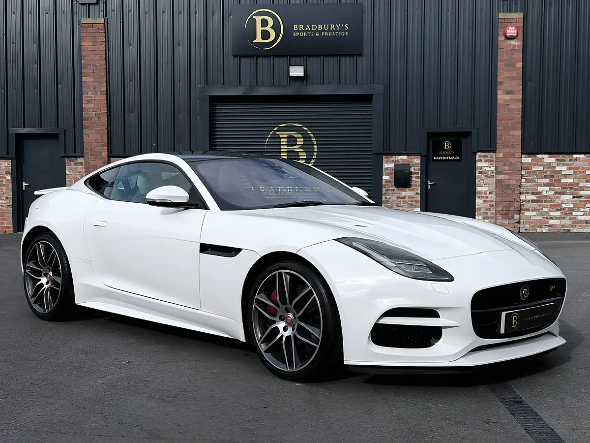 Used 2017 Jaguar F-Type R White - Front View