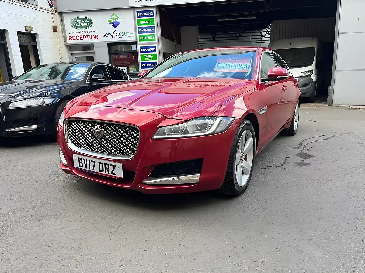 Used 2017 Jaguar Xf Portfolio Red - Interior and Exterior details 8