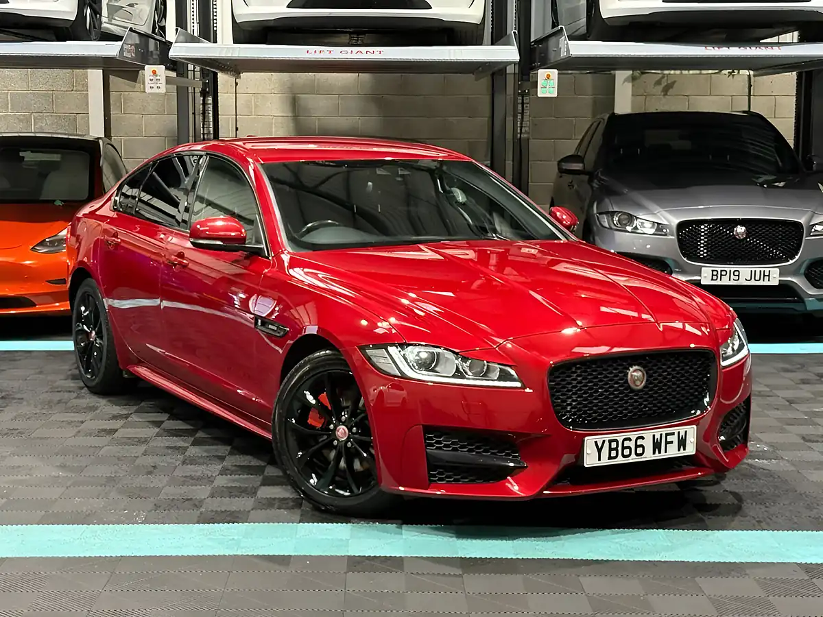 Used 2017 Jaguar Xf R-Sport Red - Front View