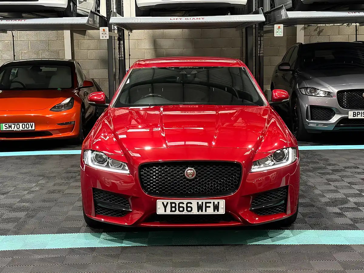 Used 2017 Jaguar Xf R-Sport Red - Interior and Exterior details 4