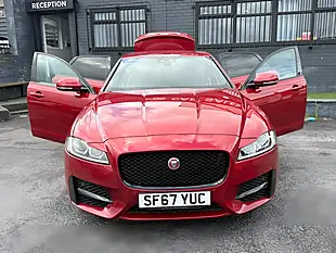 Used 2017 Jaguar Xf R-Sport Red - Interior and Exterior details 7