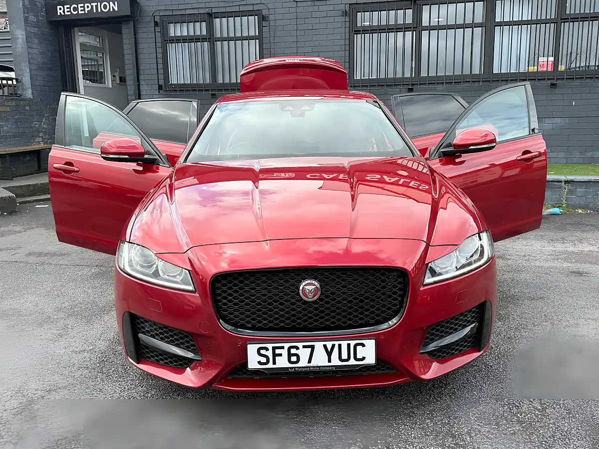Used 2017 Jaguar Xf R-Sport Red - Interior and Exterior details 7