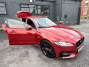 Used 2017 Jaguar Xf R-Sport Red - Interior and Exterior details 9