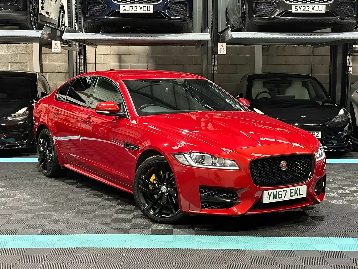 Used 2017 Jaguar Xf R-Sport Red - Front View