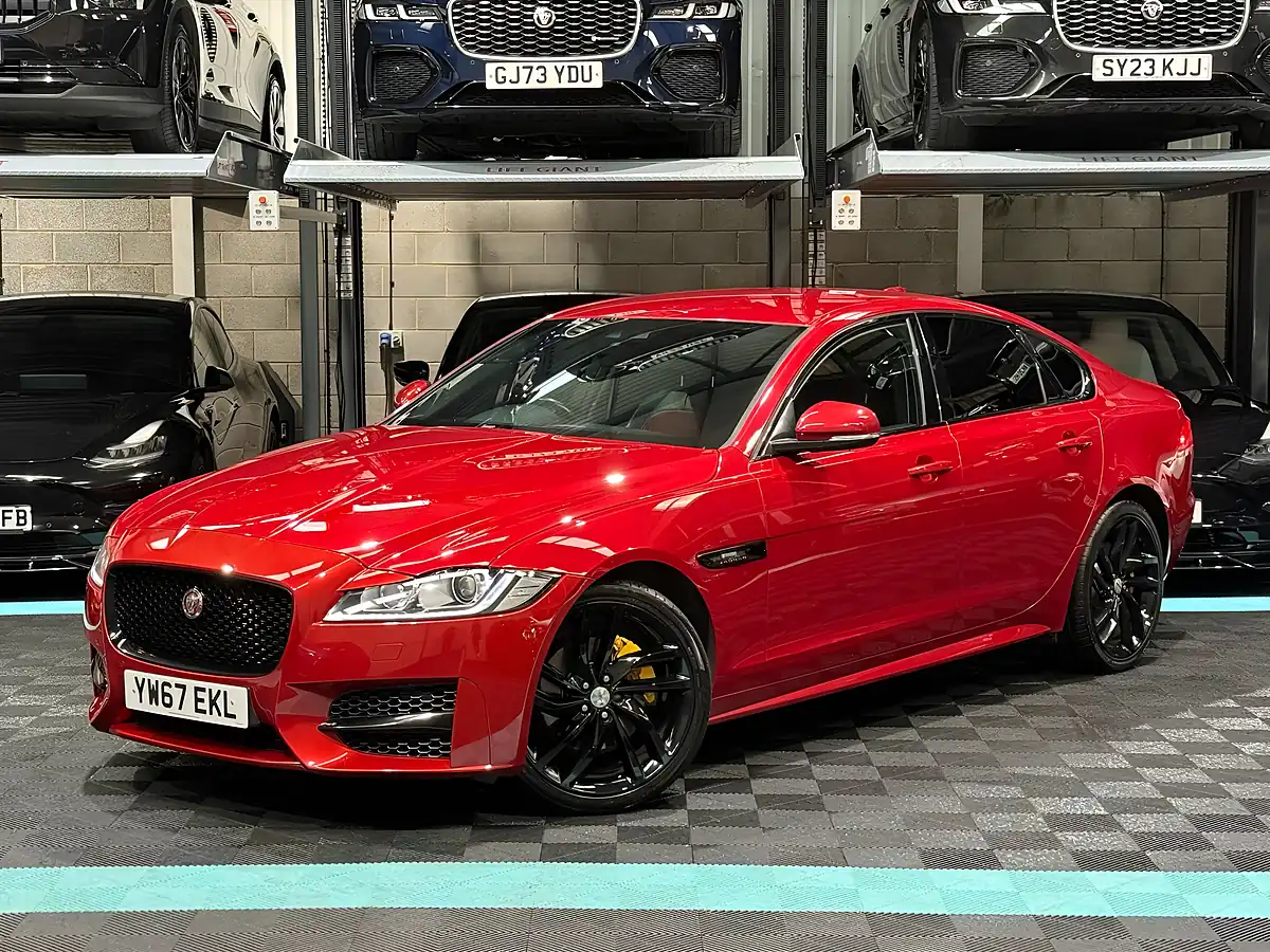 Used 2017 Jaguar Xf R-Sport Red - Interior and Exterior details 5
