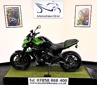 Used 2017 Kawasaki ER-6N Naked Green - Interior and Exterior details 15