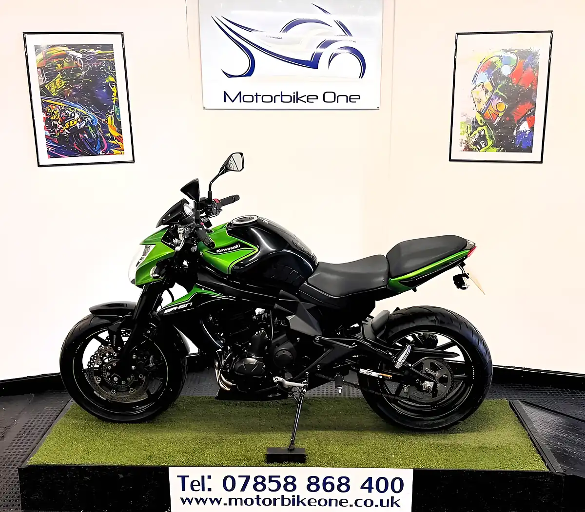 Used 2017 Kawasaki ER-6N Naked Green - Interior and Exterior details 15