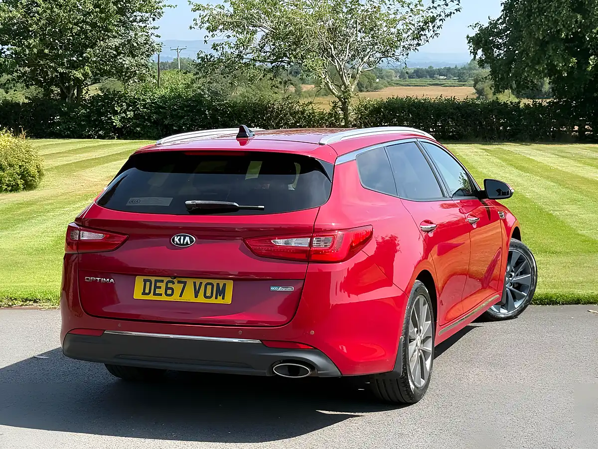 Used 2017 Kia Optima 3 Sportswagon Red - Interior and Exterior details 7