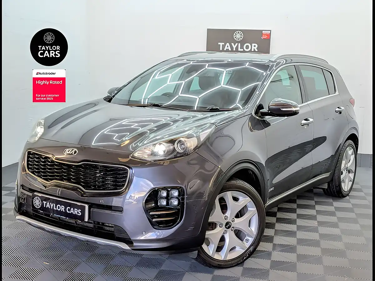 Used 2017 Kia Sportage GT-Line Silver - Front View
