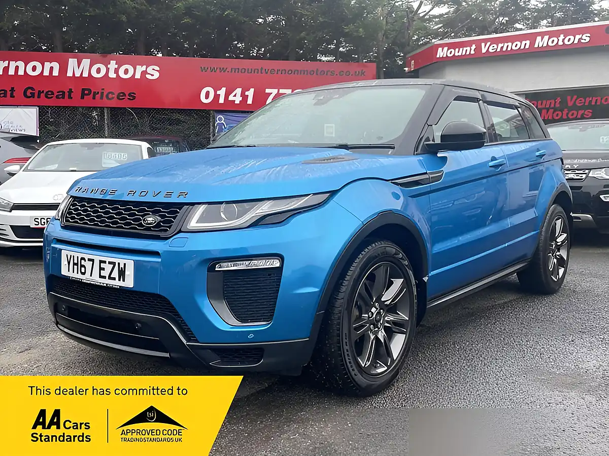 Used 2017 Land Rover Range Rover Evoque Landmark Blue - Front View