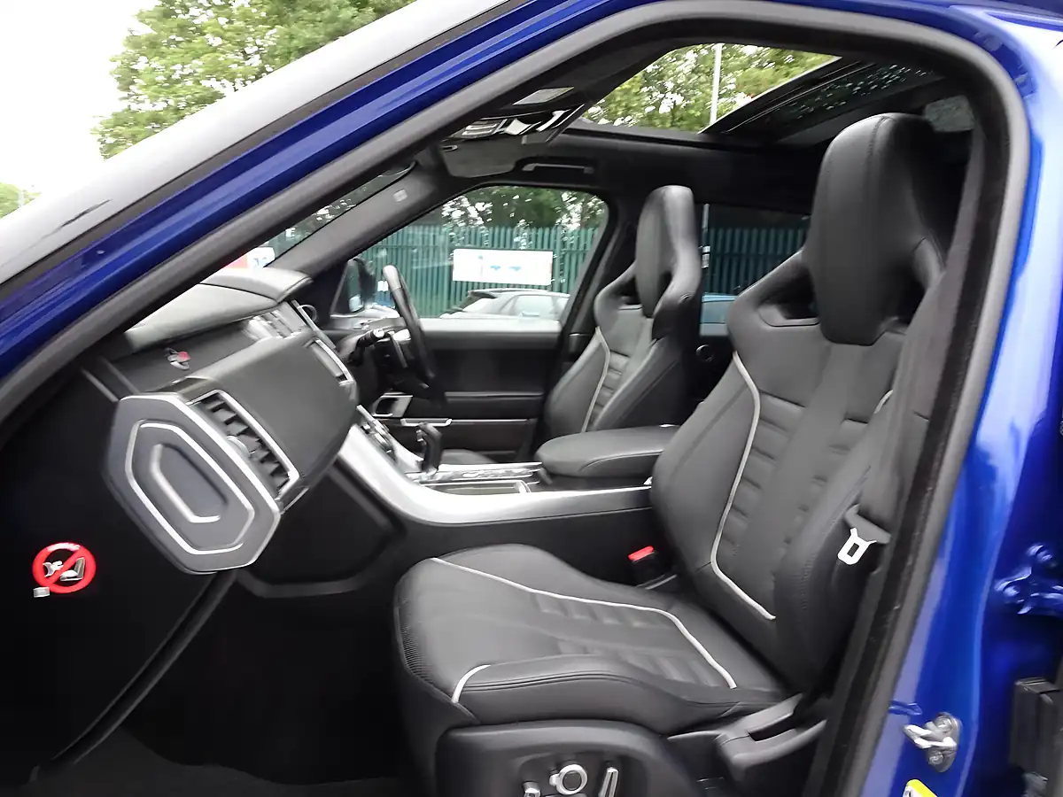 Used 2017 Land Rover Range Rover Sport Svr Blue - Interior and Exterior details 12