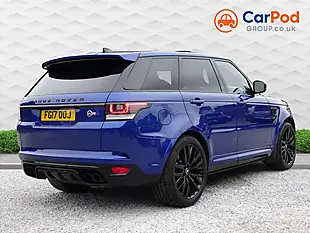 Used 2017 Land Rover Range Rover Sport Svr Blue - Interior and Exterior details 4