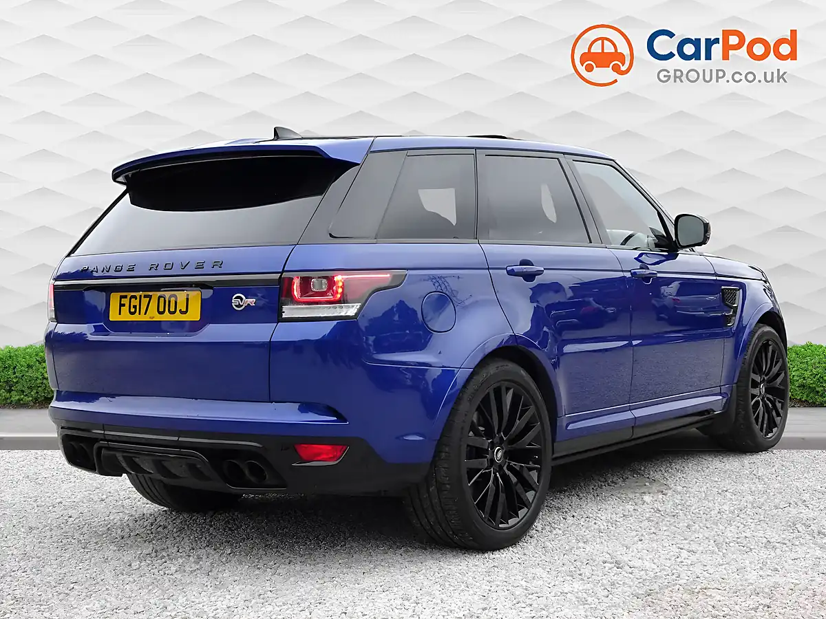 Used 2017 Land Rover Range Rover Sport Svr Blue - Interior and Exterior details 4