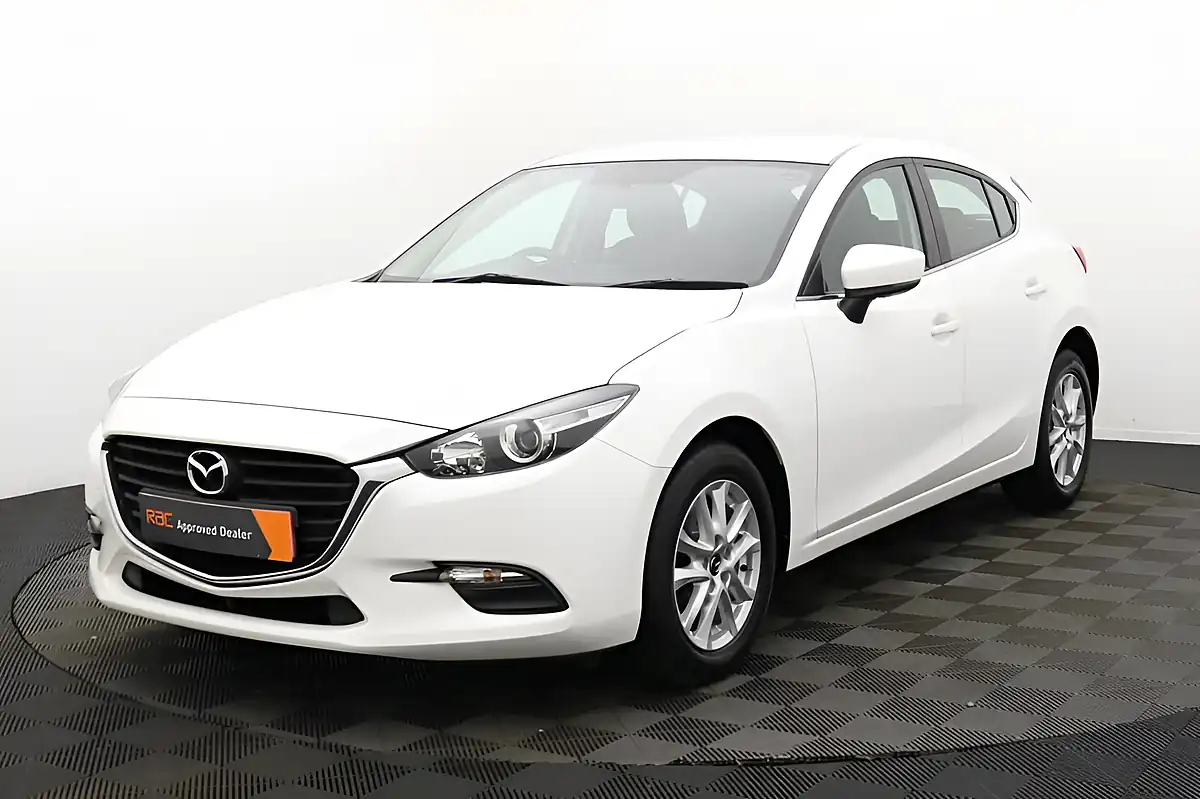 Used 2017 Mazda Mazda3 Se Nav White - Interior and Exterior details 8